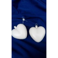 Підвіска серце (пластмаса) з ковпачком